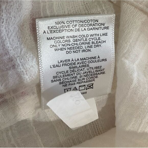 EXPRESS Tie Waist Button Down Top - Picture 6 of 9